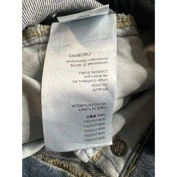 Free People Old West Slouchy Jeans Size 27 High Rise - Picture 12 of 13